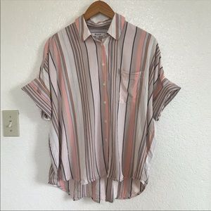 Madewell courier striped blouse